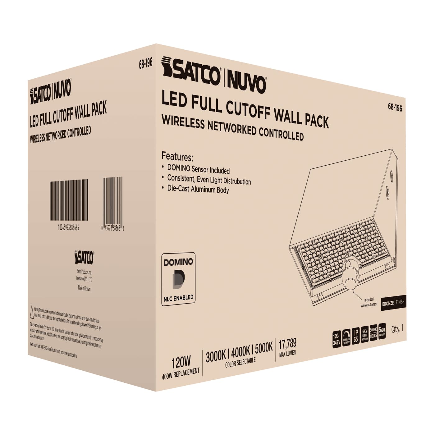 DOMINO WALL PACK 120-347V - 68-196