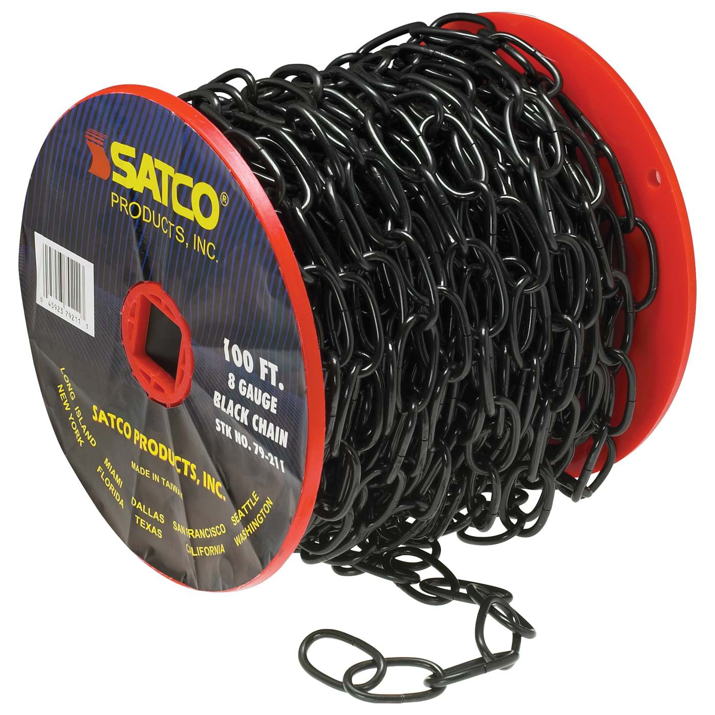 100' REEL CHAIN BLACK 8 GAUGE - 79-211