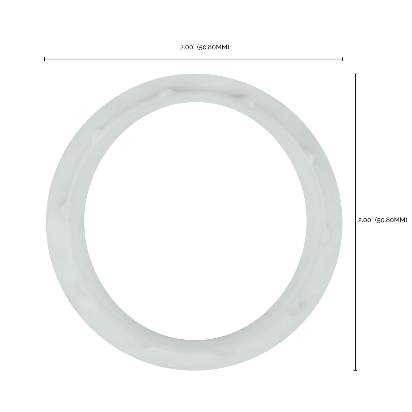 DIE CAST WHITE RING - 80-1074