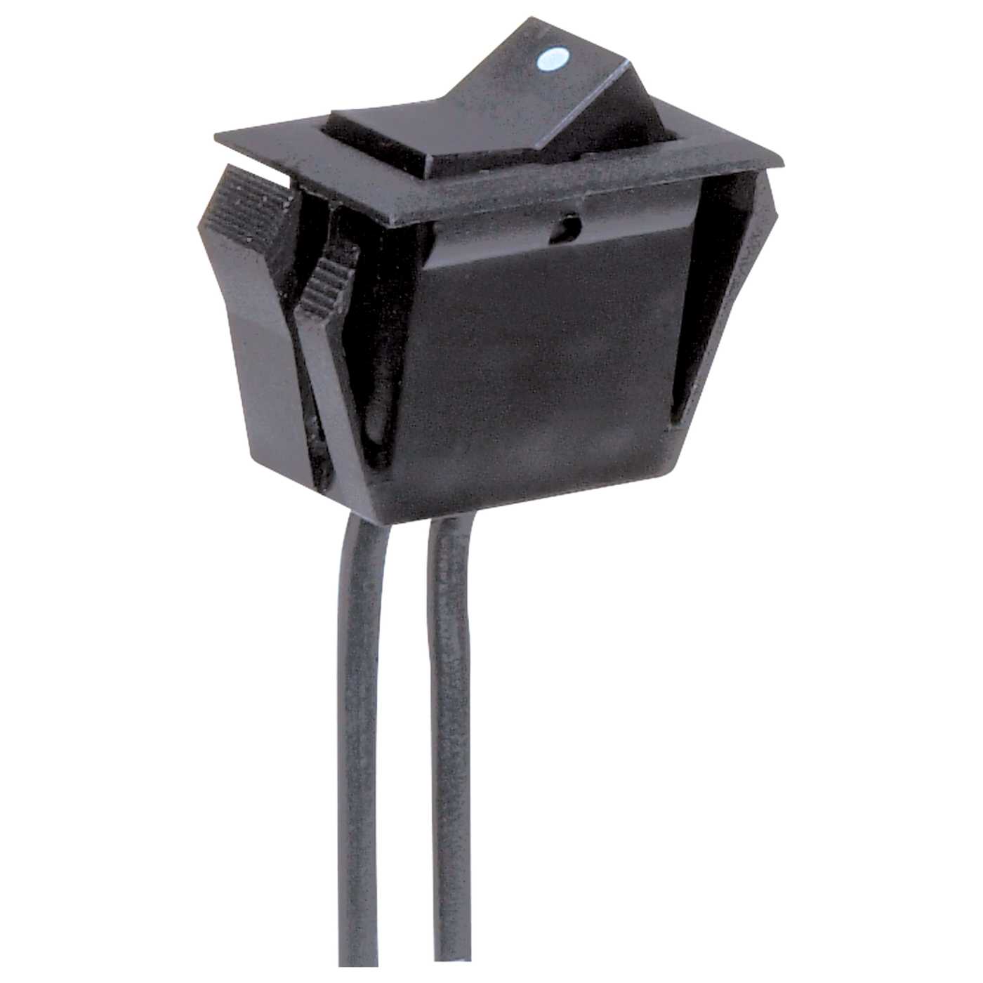 BLK ROCKER SWITCH W/ WHITE DOT - 80-1141