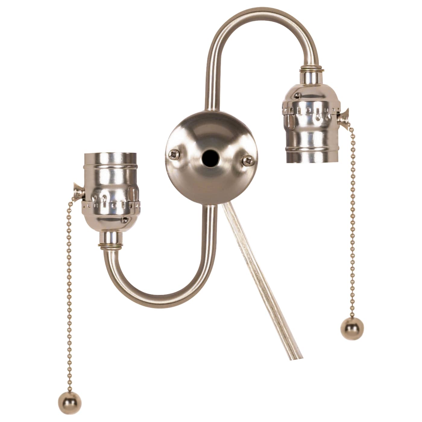 SATIN NKL S CLSTER W/PULL CHN - 80-1269