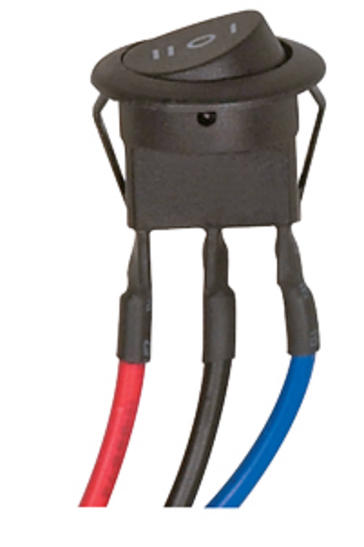 ROUND ROCKER SWITCH BLACK - 80-1371