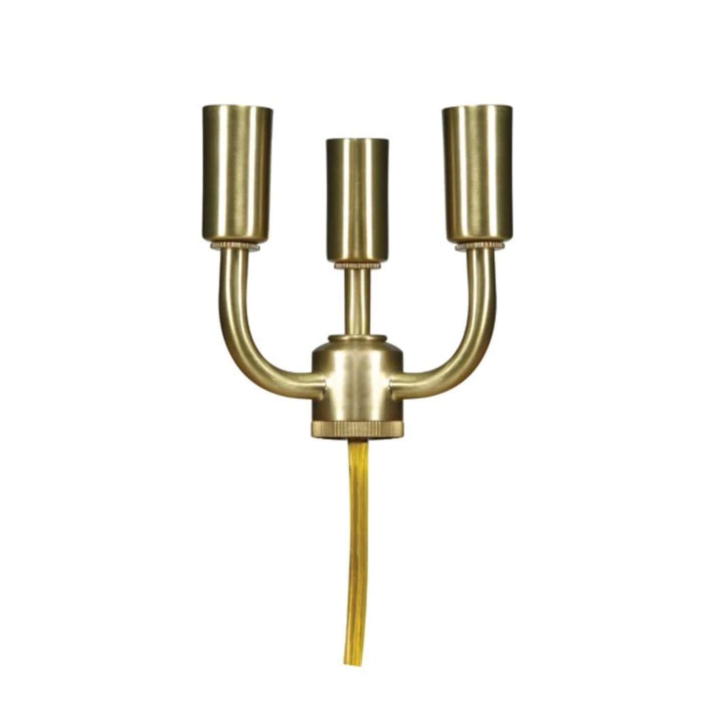 3 LT SOLID BRASS CANDELABRA - 80-1797