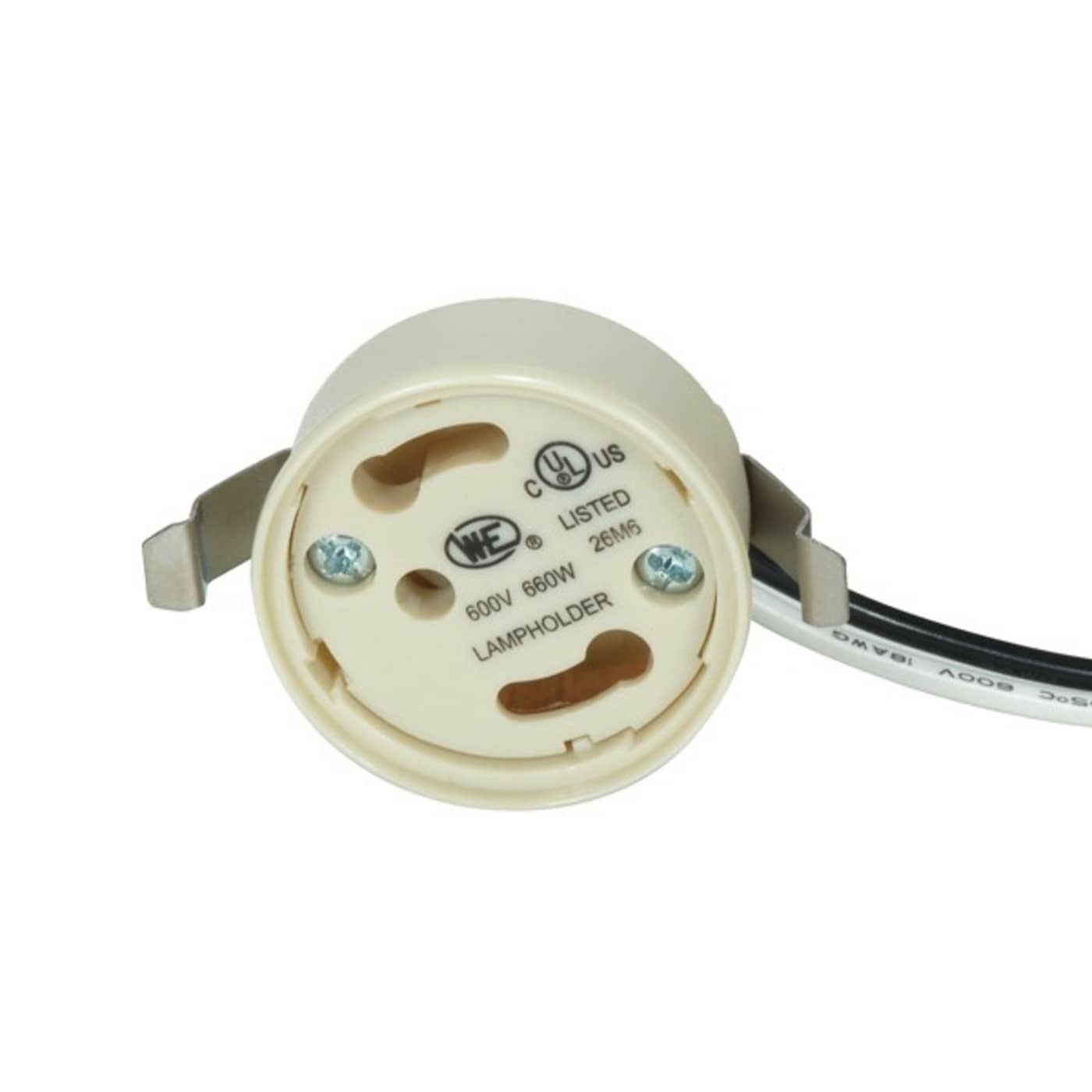 GU24 CAP W/2 SP.CLIPS W/ 24"LD - 80-1863