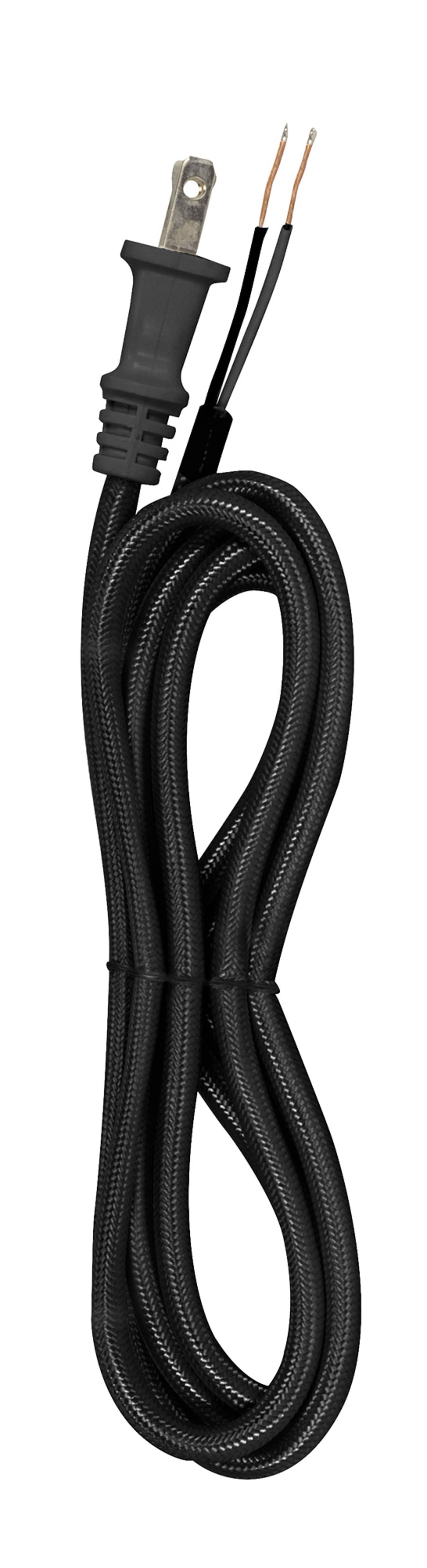 8 FT 18/2 SPT-2 BLK RAYON 105 - 80-2288
