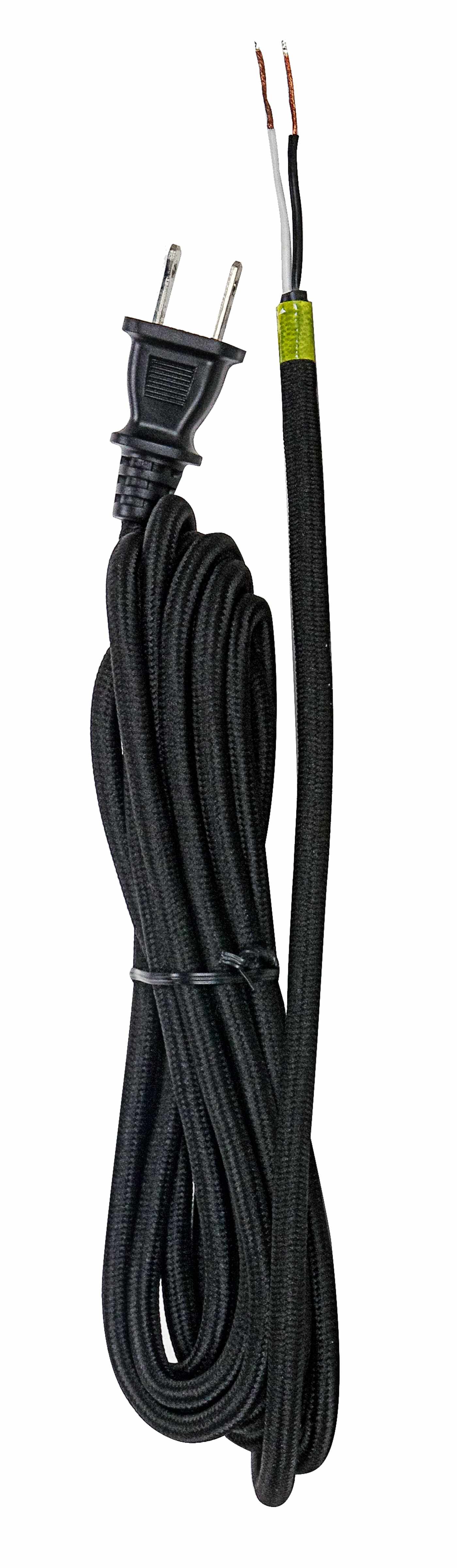 12 FT 18/2 SVT BLACK RAYON - 80-2466