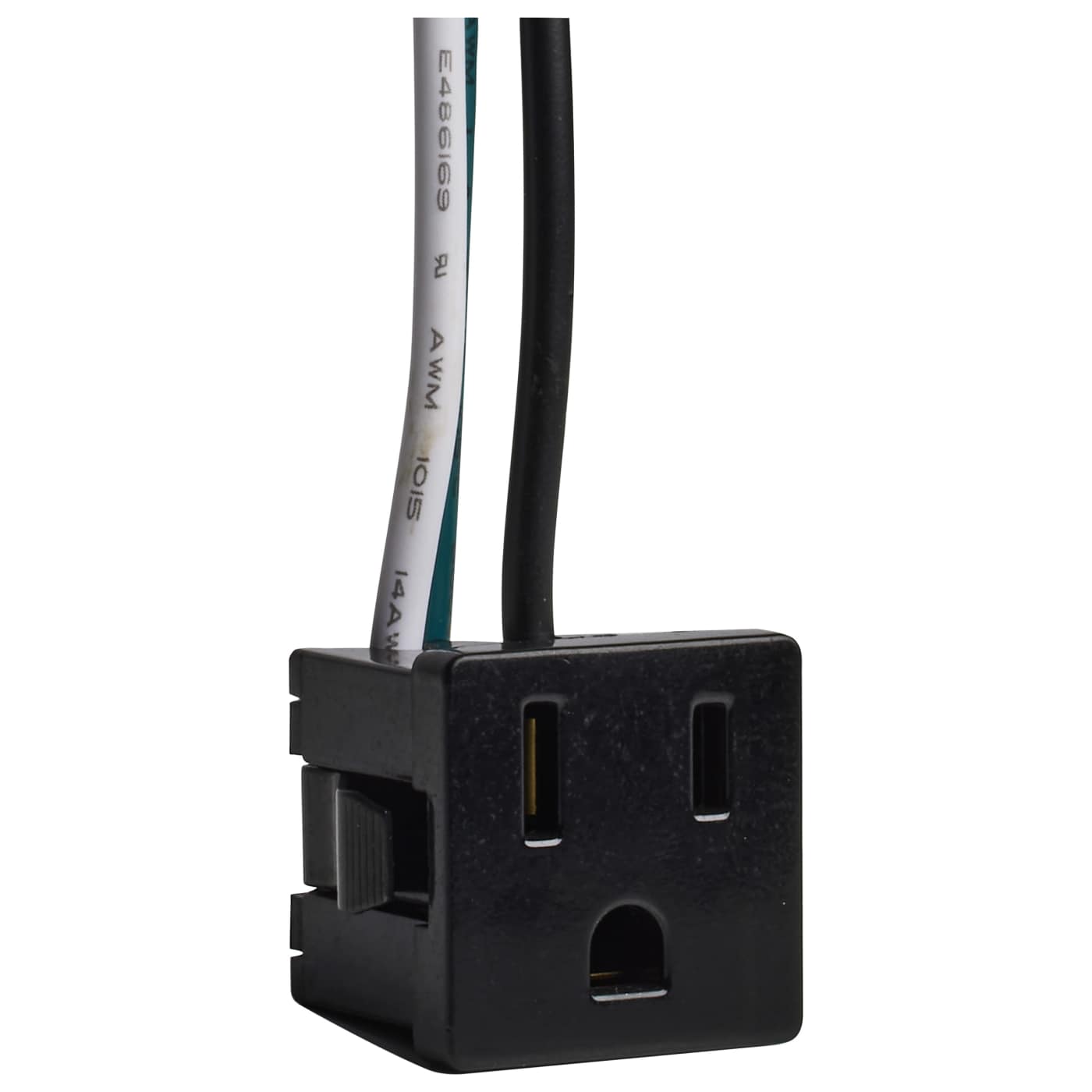 BLK SNAP-IN CONV OUTLET 14 GA - 80-2828