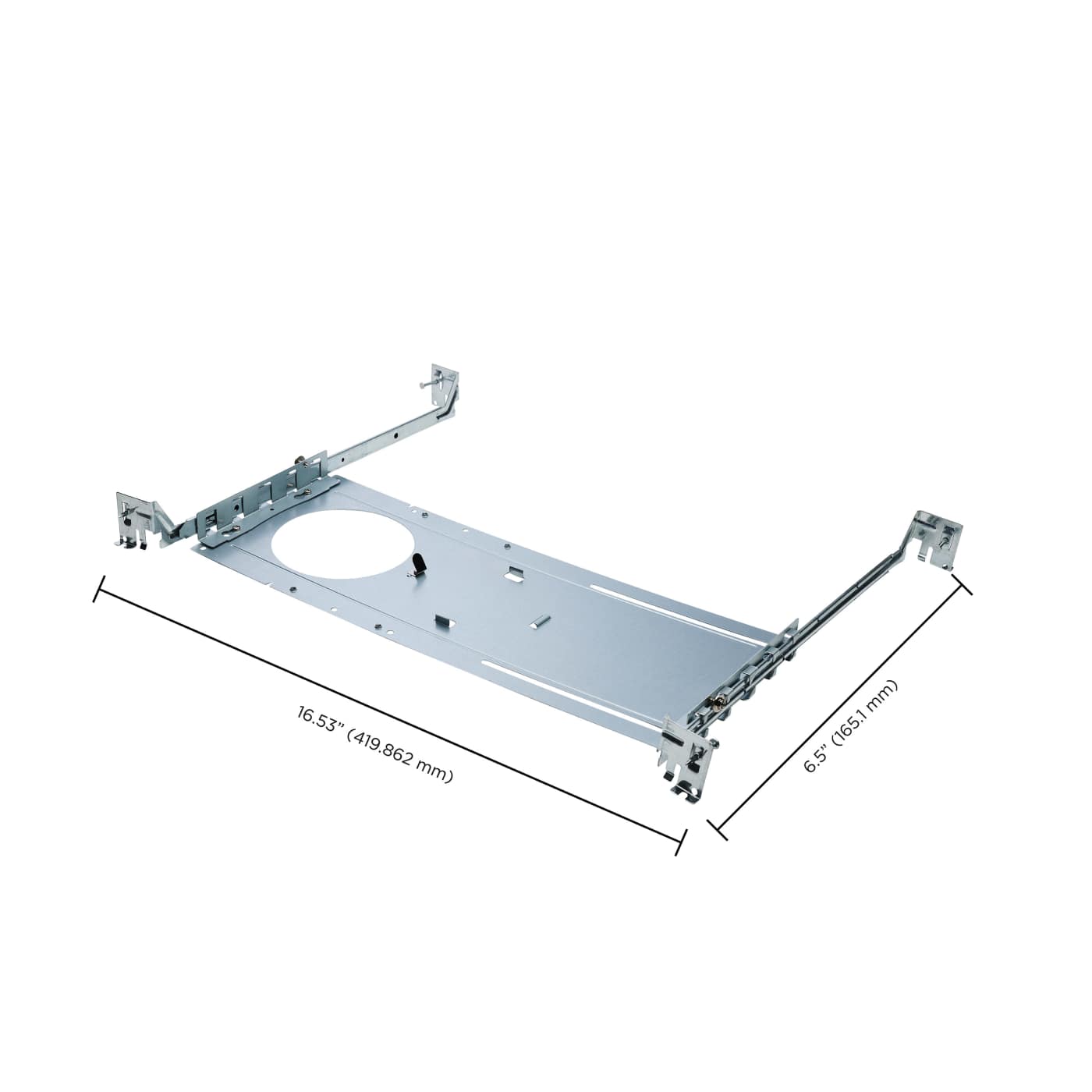 DL NC PLATE 4" RD HANG BARS - 80-943