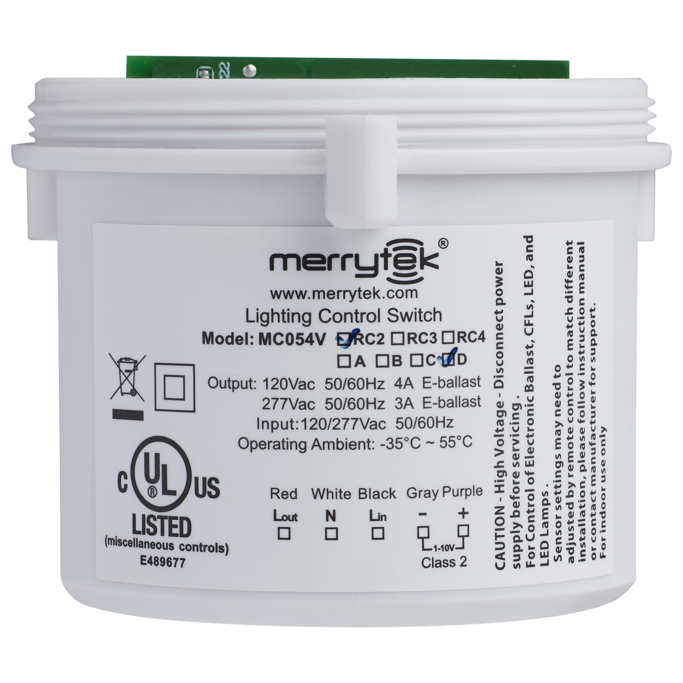 ADD ON MICROWAVE SENSOR - 86-202R