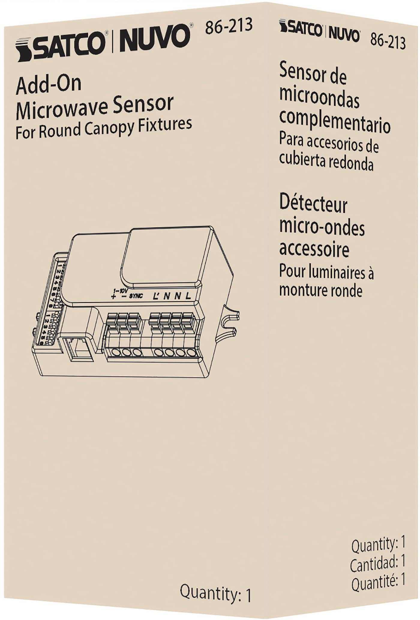 MICROWAVE SENSOR ROUND CANOPY - 86-213