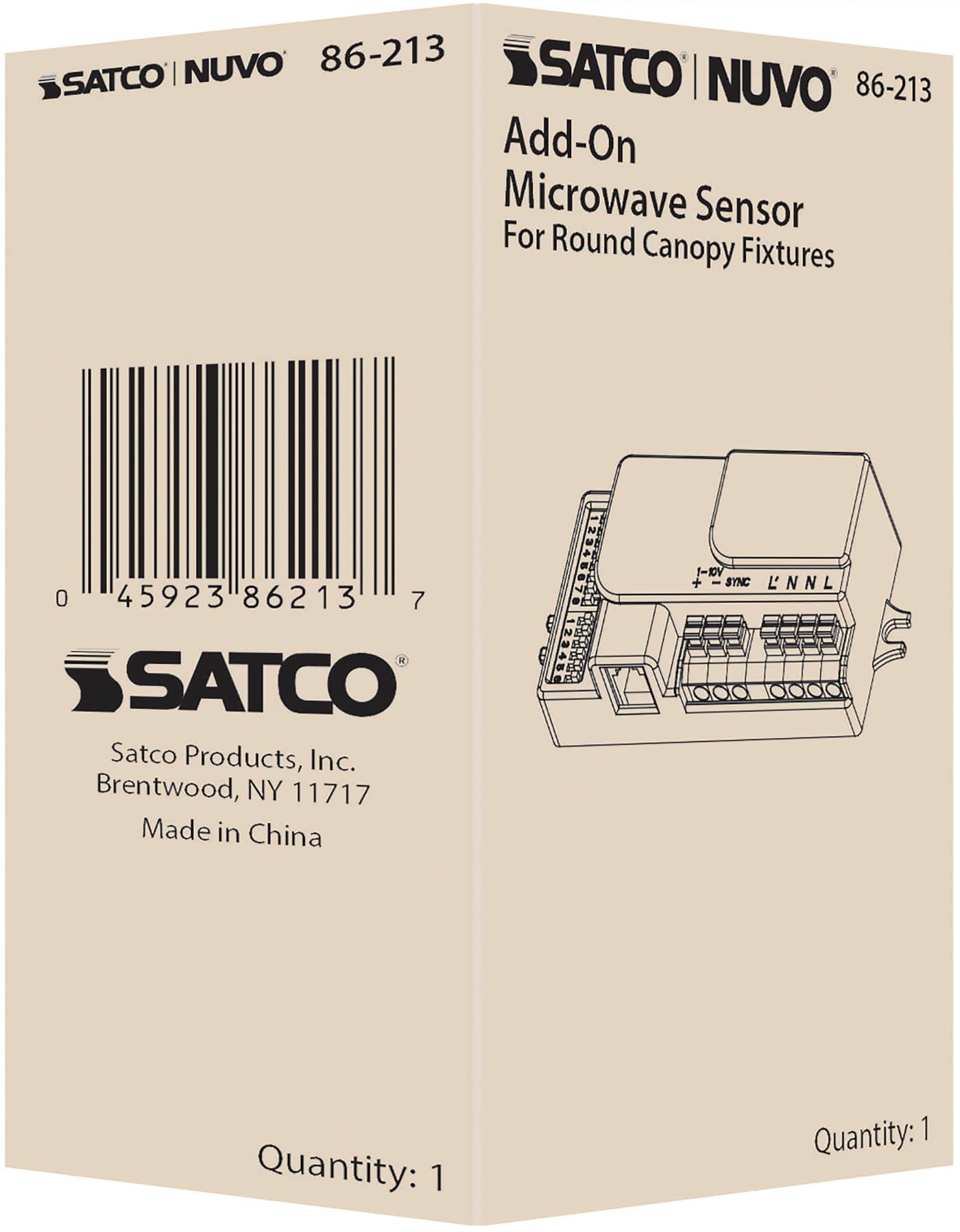MICROWAVE SENSOR ROUND CANOPY - 86-213