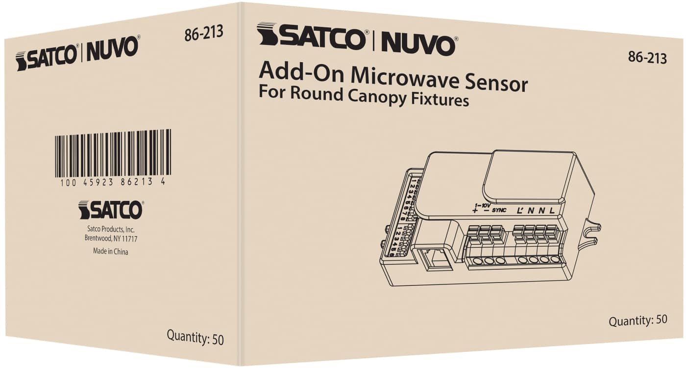 MICROWAVE SENSOR ROUND CANOPY - 86-213