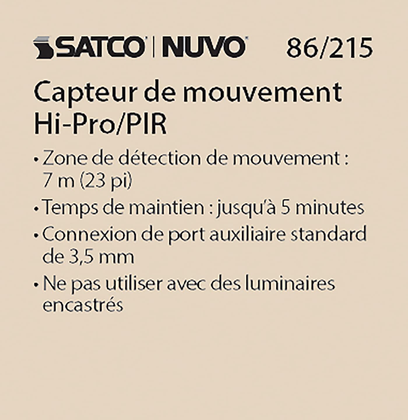 LED PIR SENSOR - 86-215