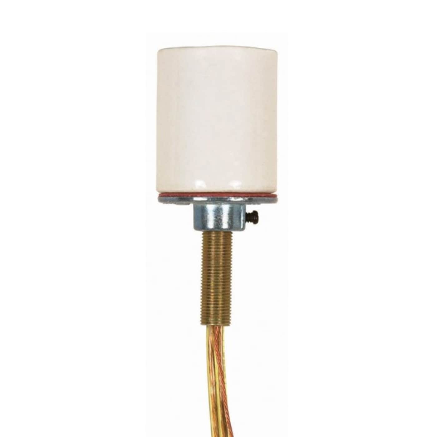 PORCELAIN SCKT W/48"CLR GOLD L - 90-1150