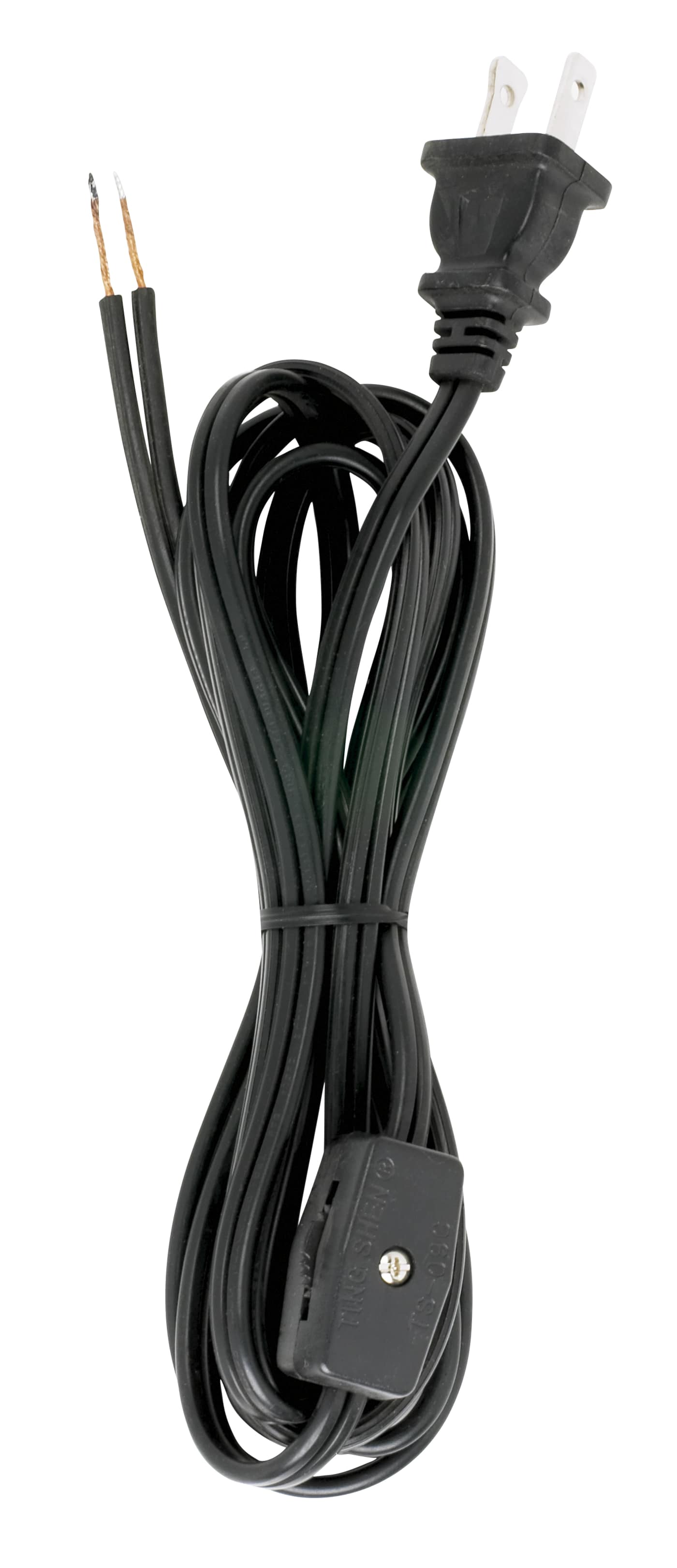 8 FT BLK CORD SET W/SWITCH SPT - 90-1425