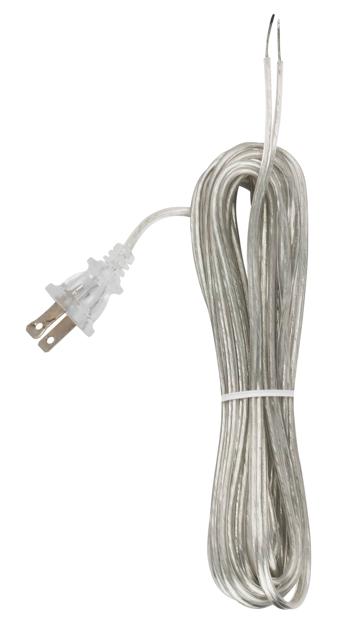 20' CLEAR SILVER CORD SET SPT- - 90-1538