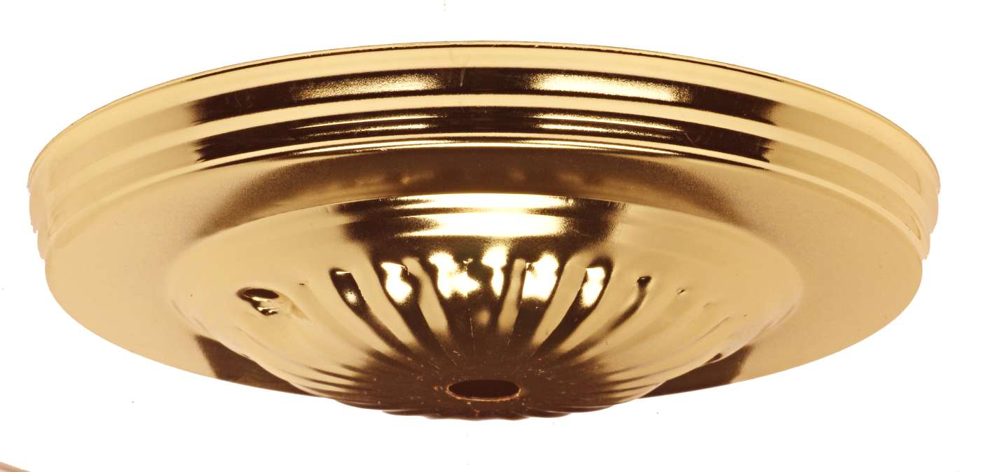 BRASS FIN RIBBED VINTAGE CANOP - 90-1927