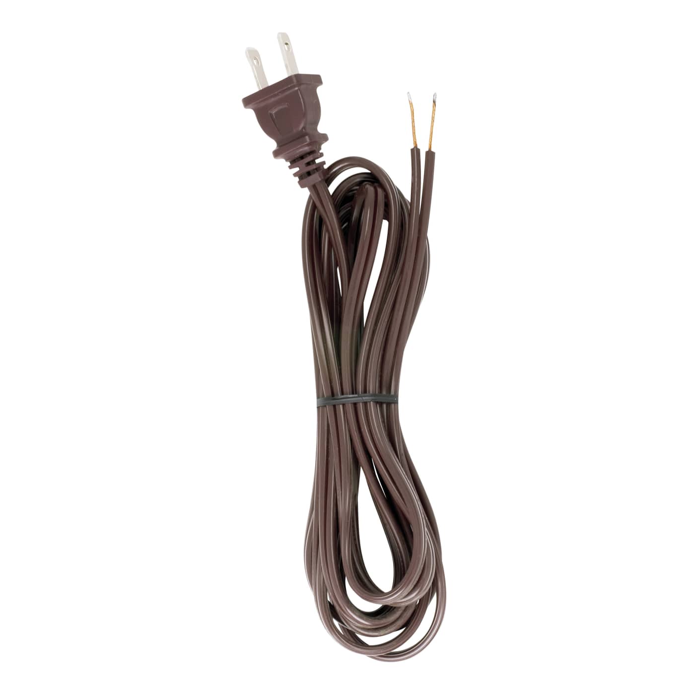 9 FT 18/2 SPT-2 BROWN CORD - 90-2039