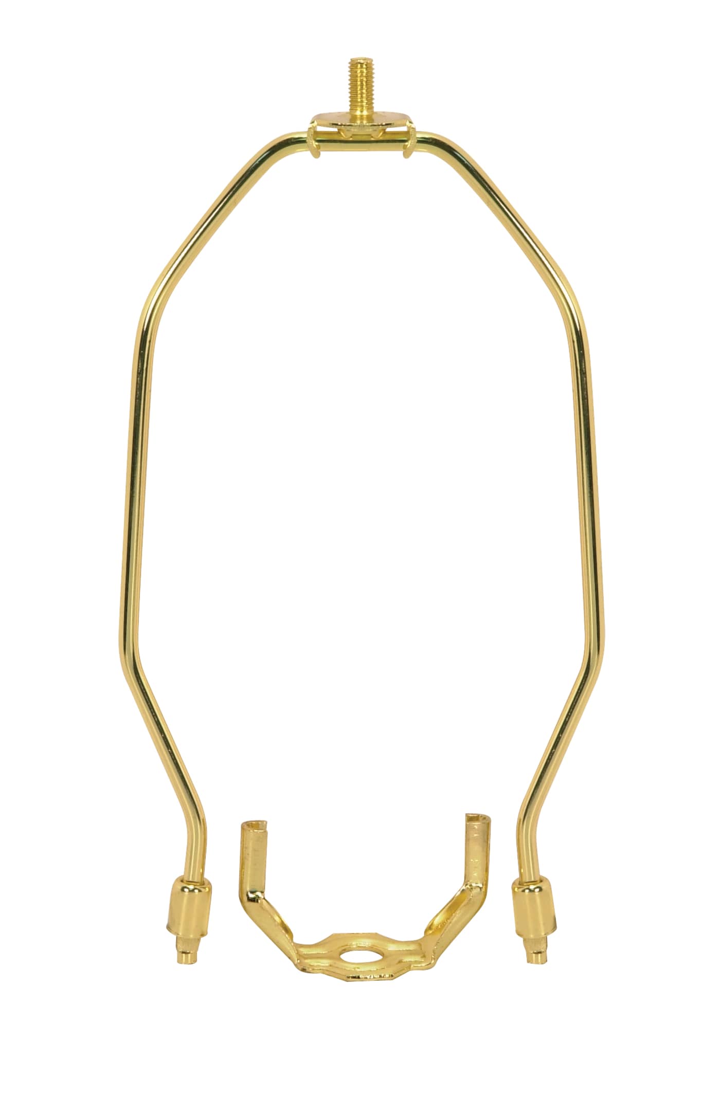 8" BRASS LIGHT DUTY HARP AND - 90-220