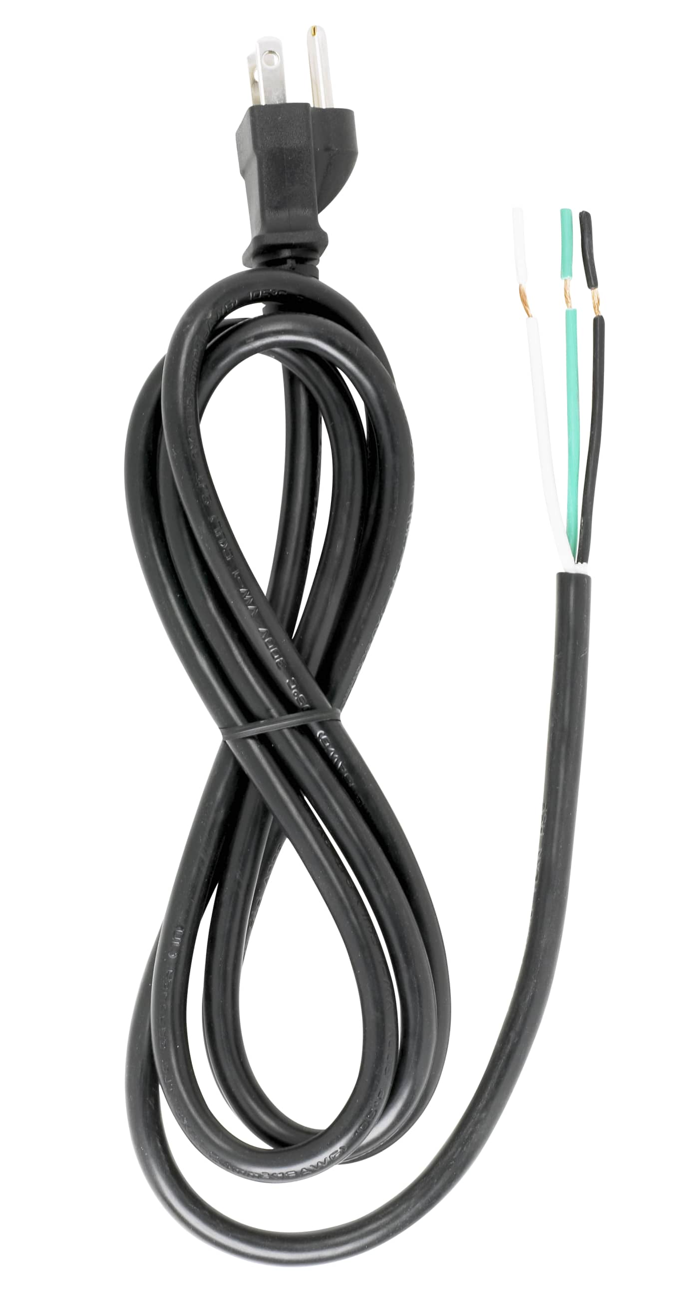 6 FT. BLACK CORD SET 18/3 SJT - 90-2208