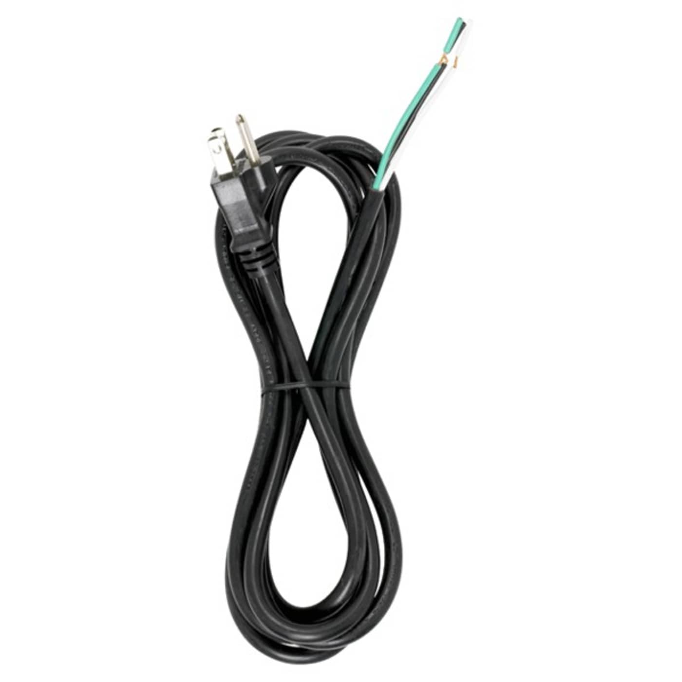 8 FT. BLACK CORD SET 18/3 SJT - 90-2209