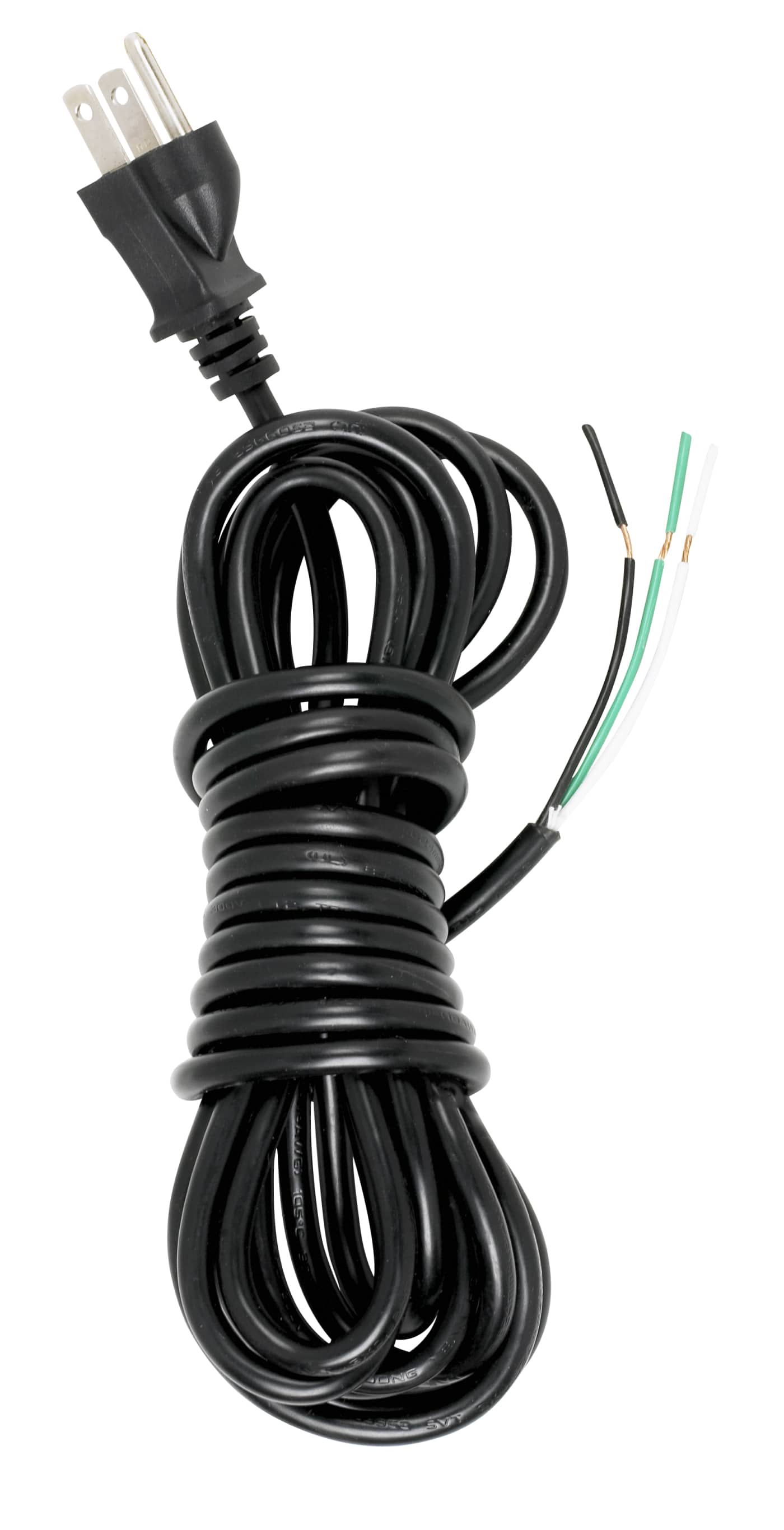 15 FT 18/3 SVT BLACK CORD SET - 90-2243