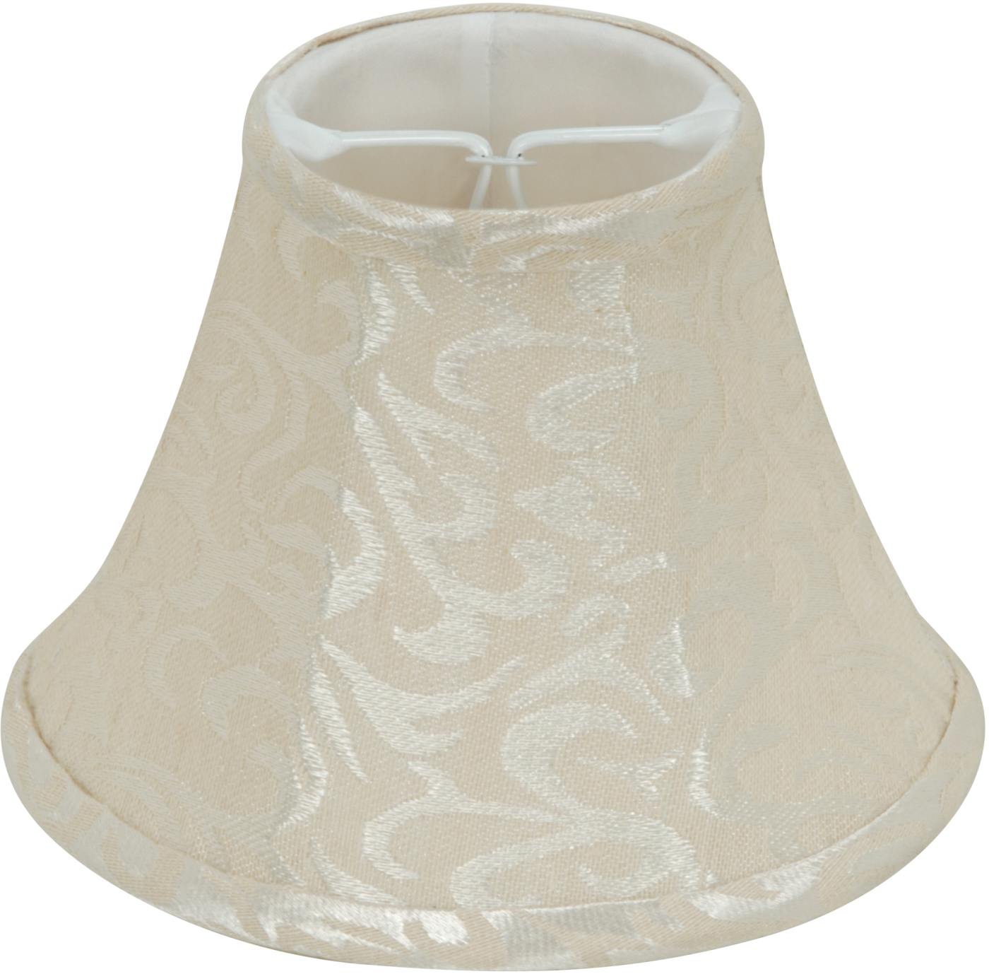 CREAM LEAF LINEN CLIP ON SHADE - 90-2488