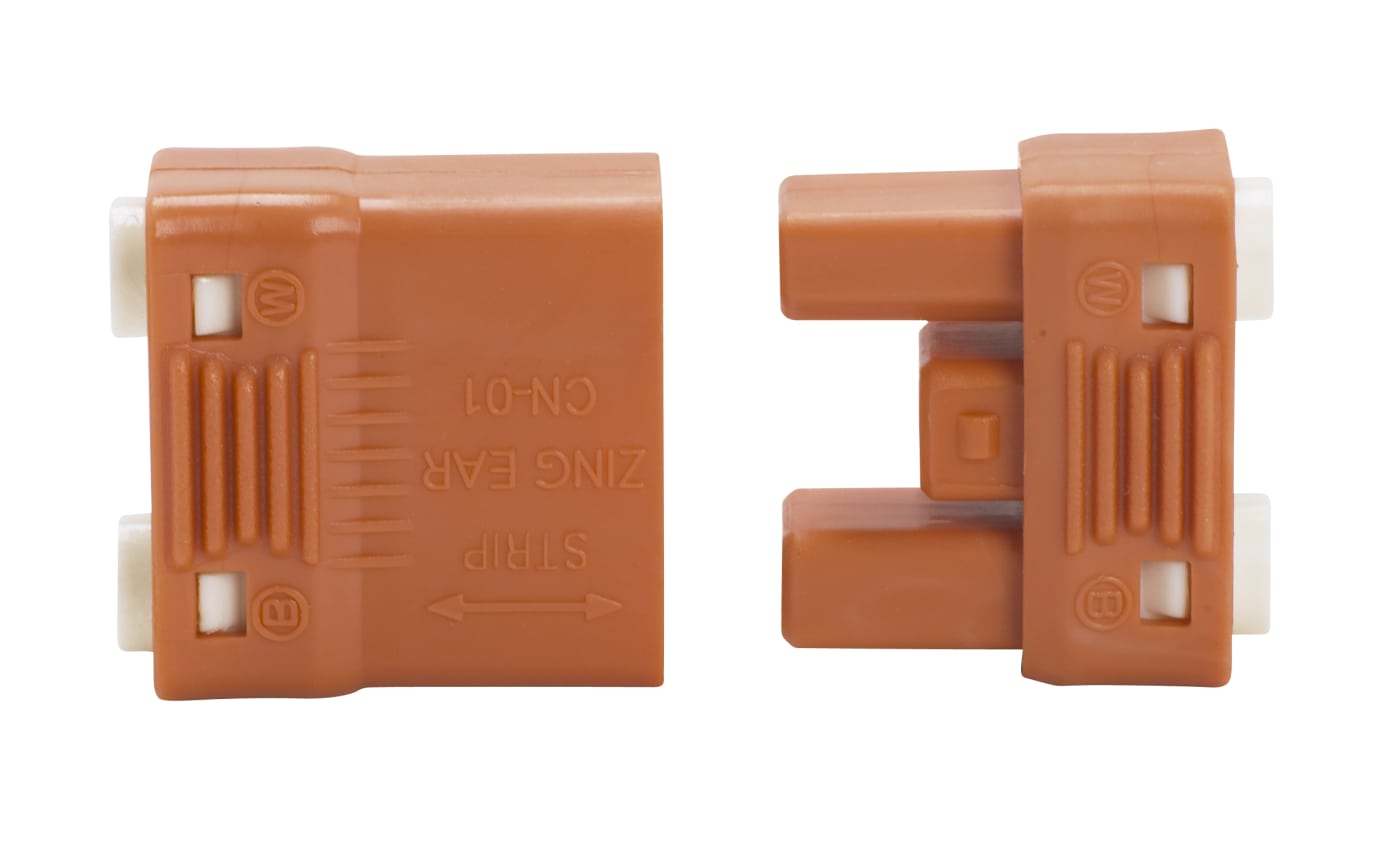 2-PC ORANGE WR. SPL CONNECTOR - 90-2536