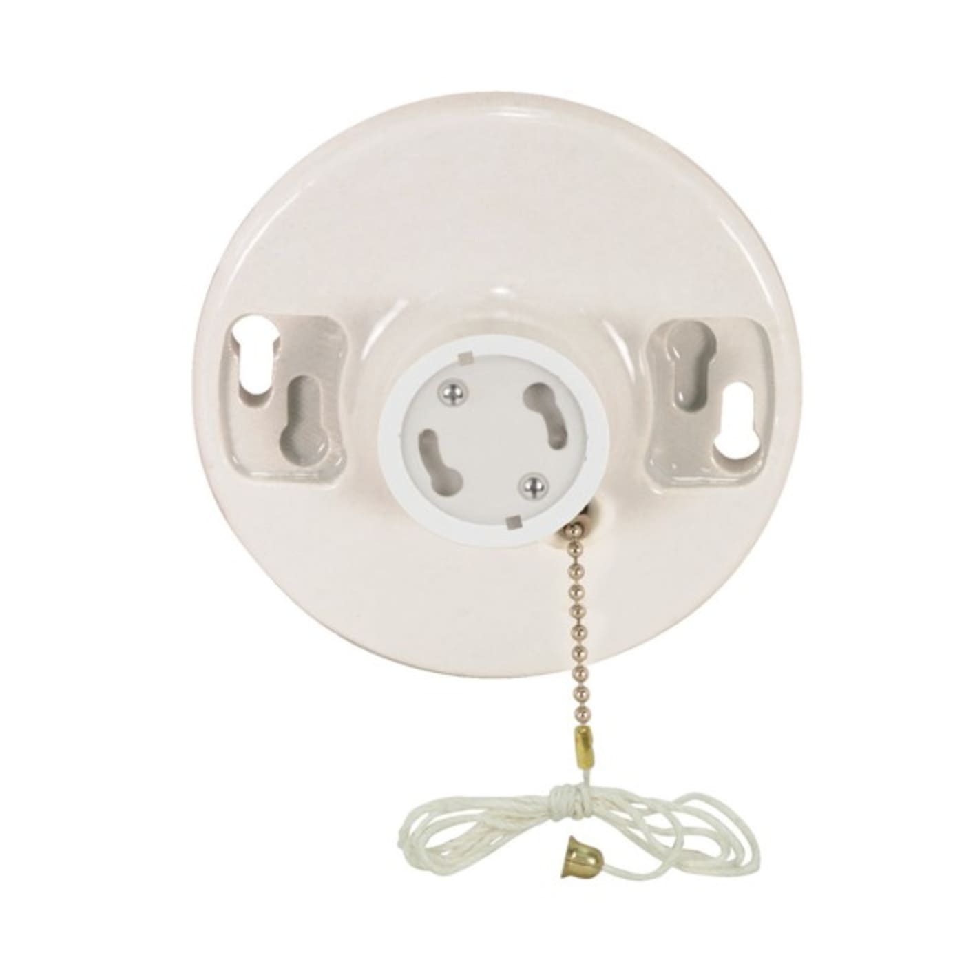 GU24 PULL CHAIN PORC. CEILING - 90-2581