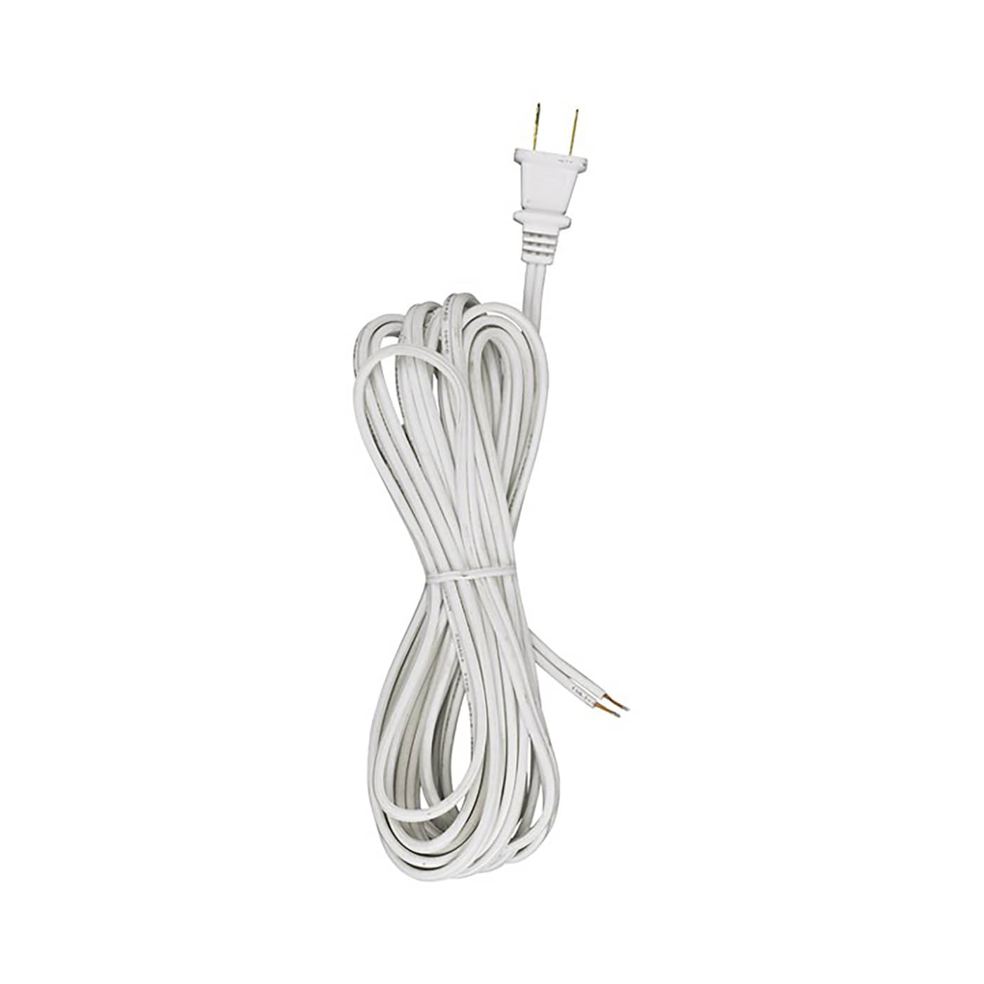 15' WHT SET W/MOLDED PLUG - 90-491