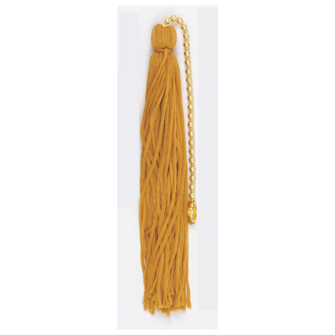GOLD TASSEL W/BEADED CHAIN - 90-521