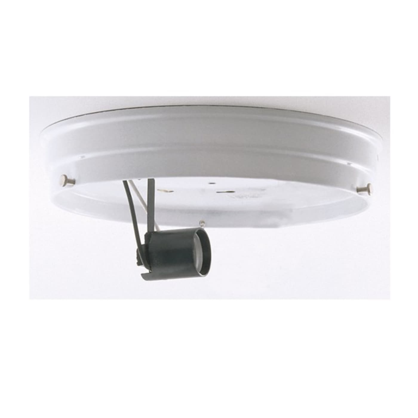 6" WHITE 1 LIGHT WIRED PAN - 90-686