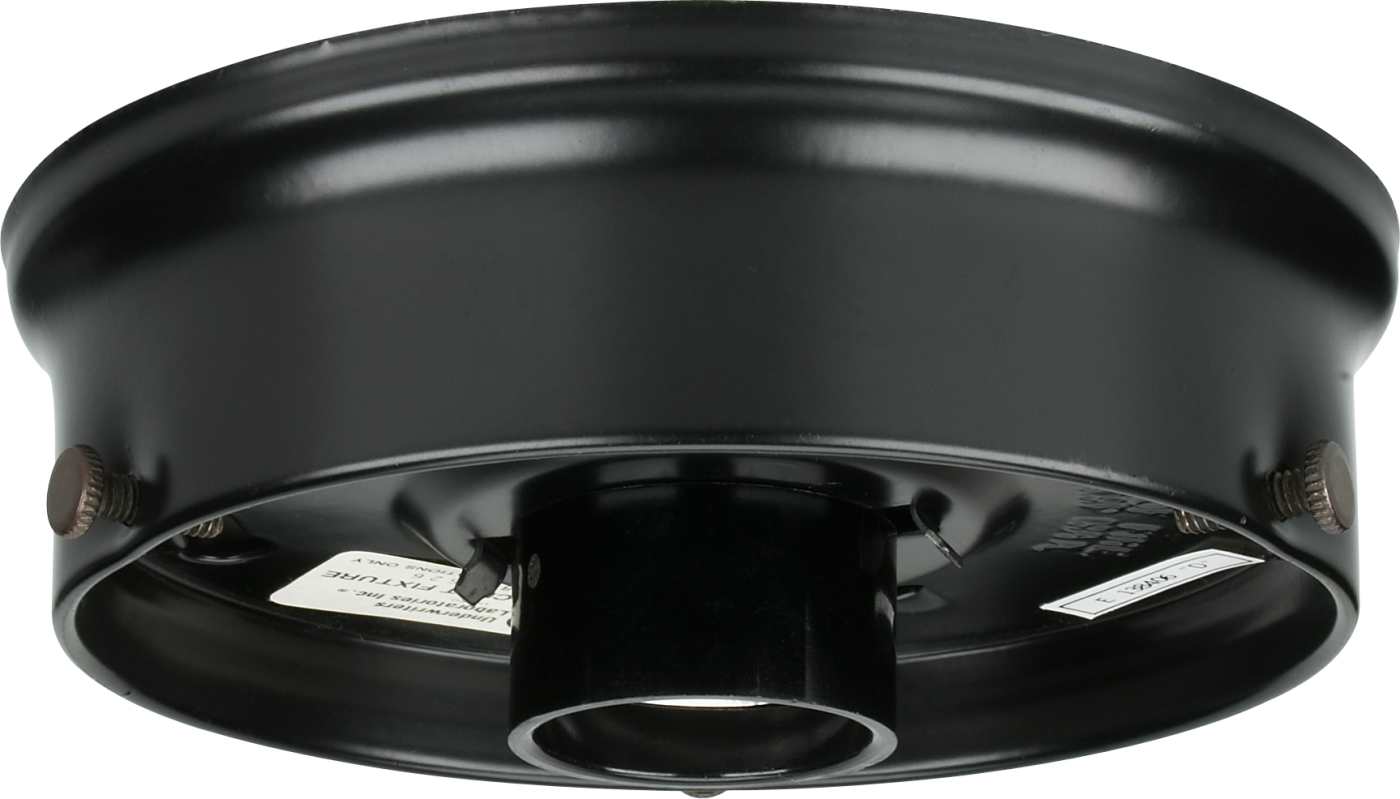 4" WIRED UL HOLDER BLACK FIN. - 90-749