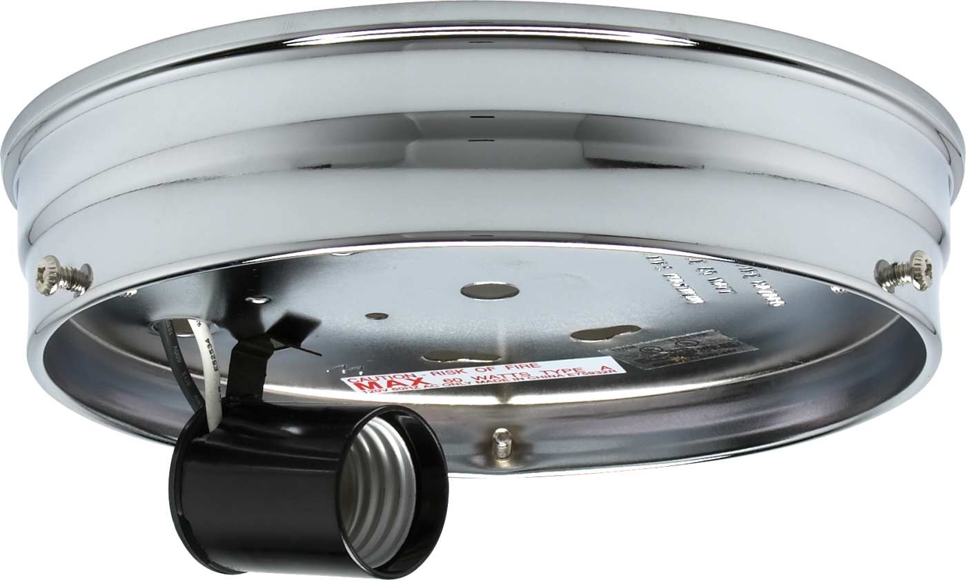 6"WIRED 1 LGT PAN CHR FINISH - 90-755