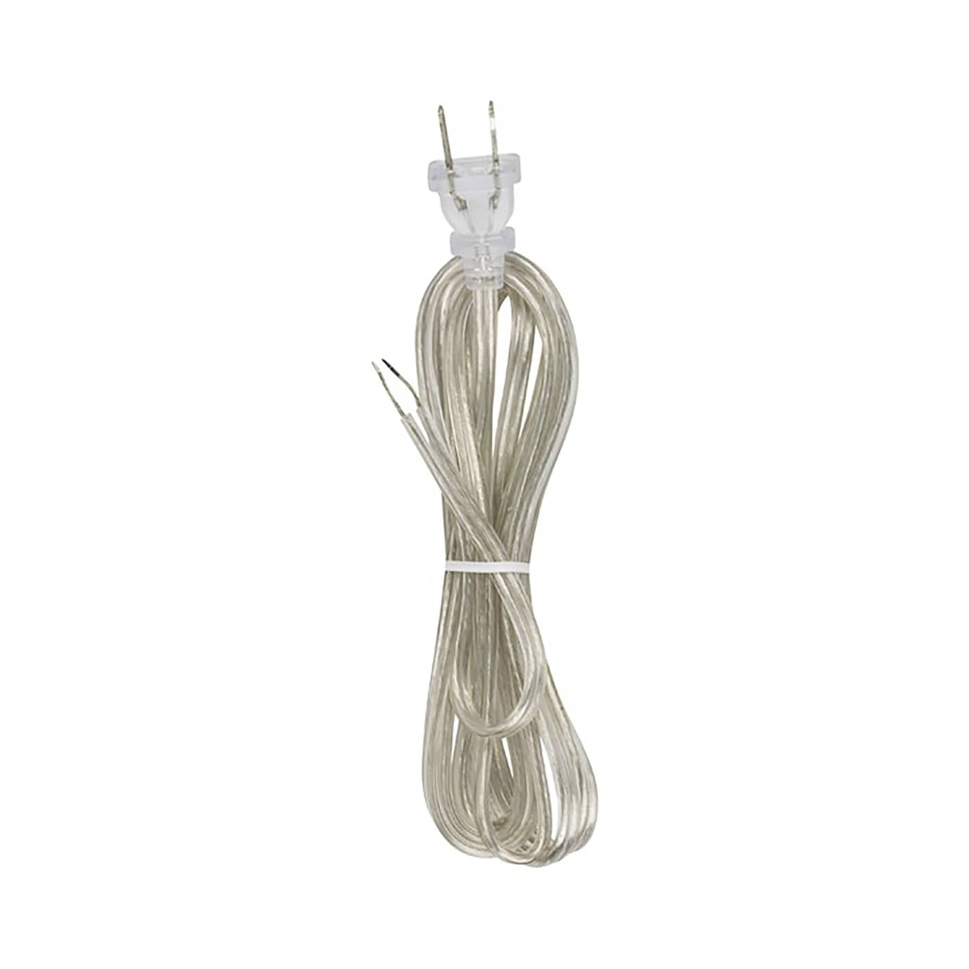 8' CLEAR SILVER CORD SET SPT-2 - 90-967