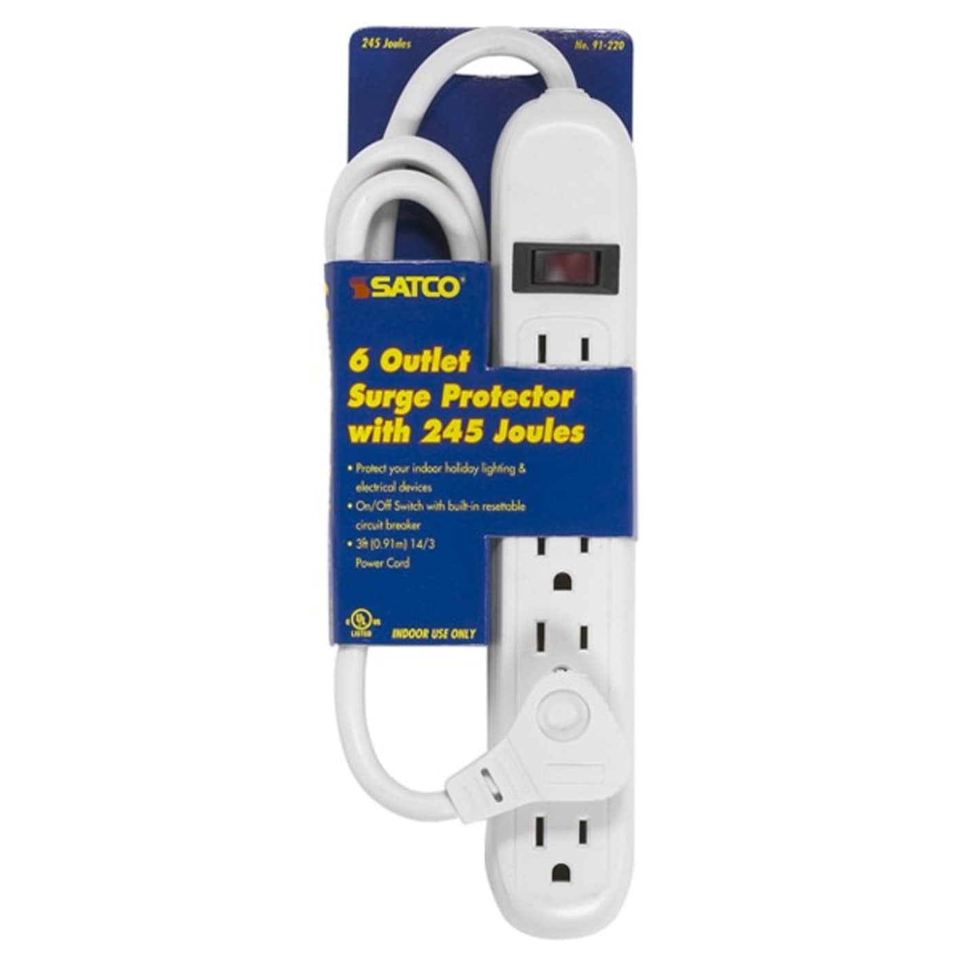 6 OUTLET ABS POWER STRIP - 91-220