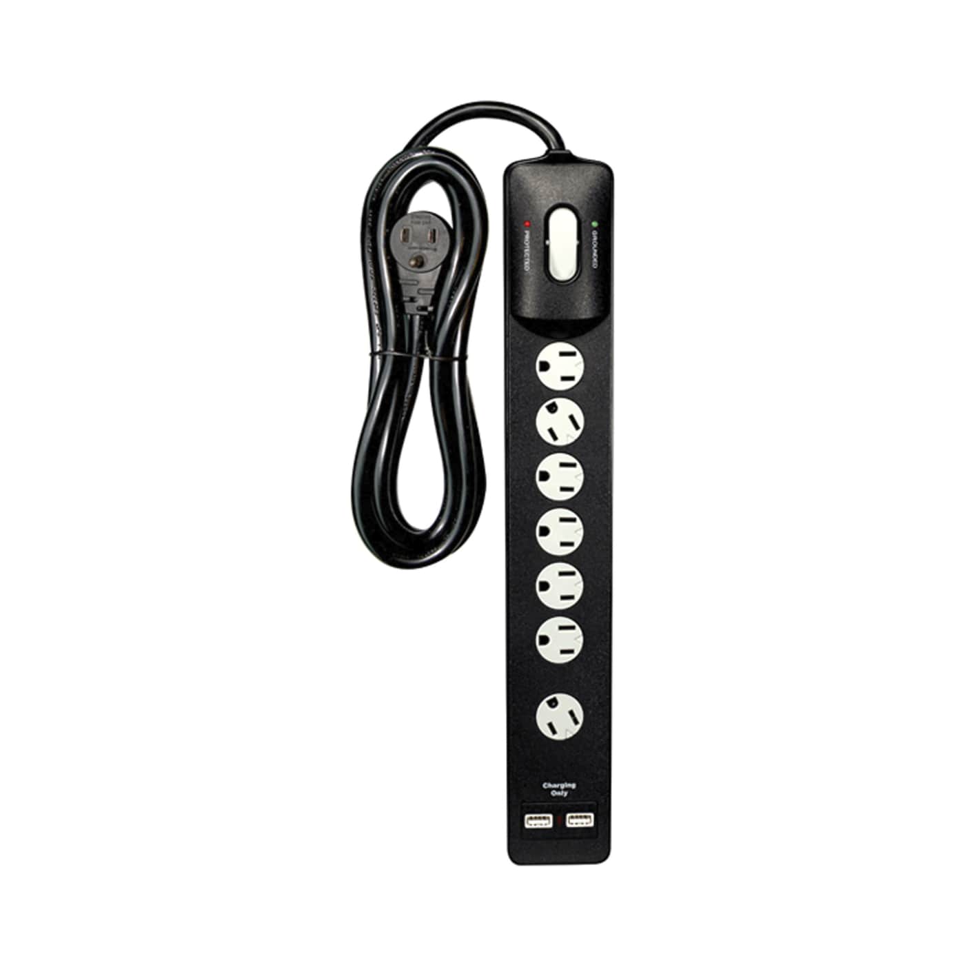 BLACK 7 OUTLET SURGE PROTECTOR - 91-233