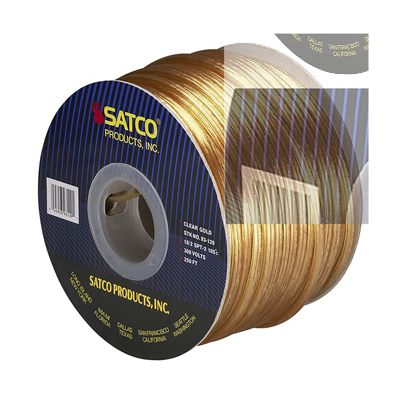 250' SPOOL 18/2-SPT2 105 CLR - 93-129