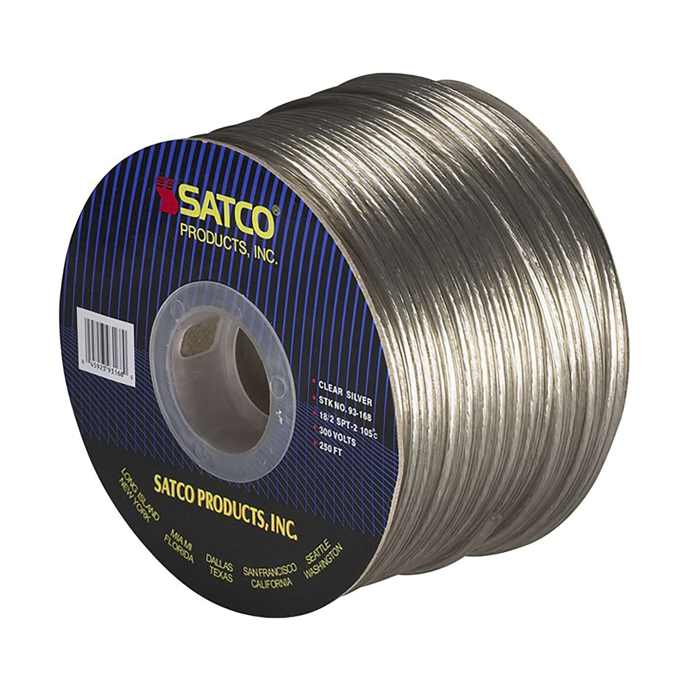 SPOOLWIRE 18/2 SPT2 CLEAR/SILV - 93-168