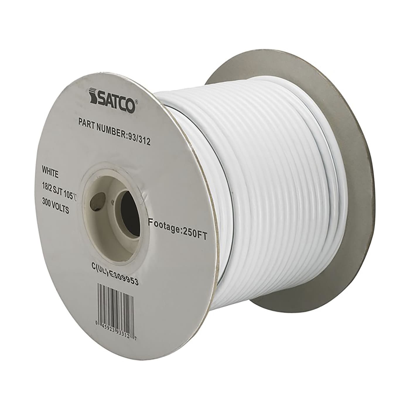18/2 SJT WHITE 250 FT SPOOL - 93-312