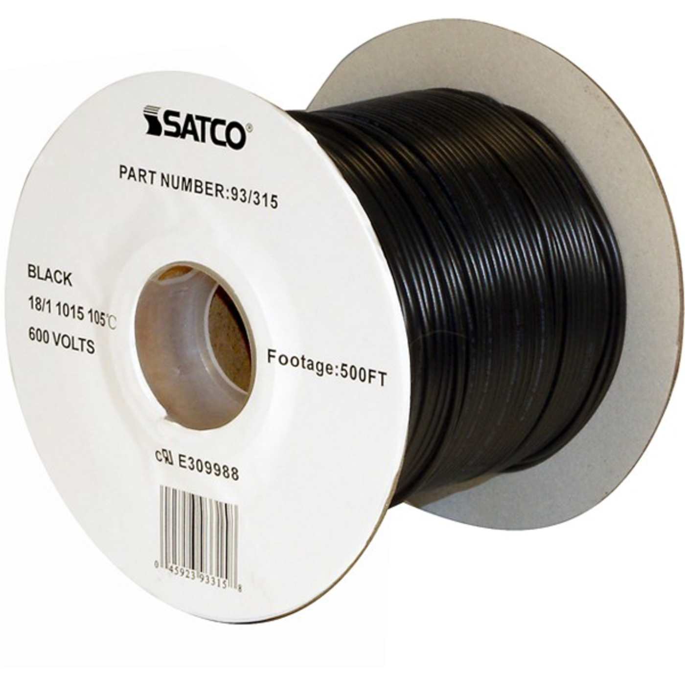 18/3 SJT BLACK 250 FT SPOOL - 93-313