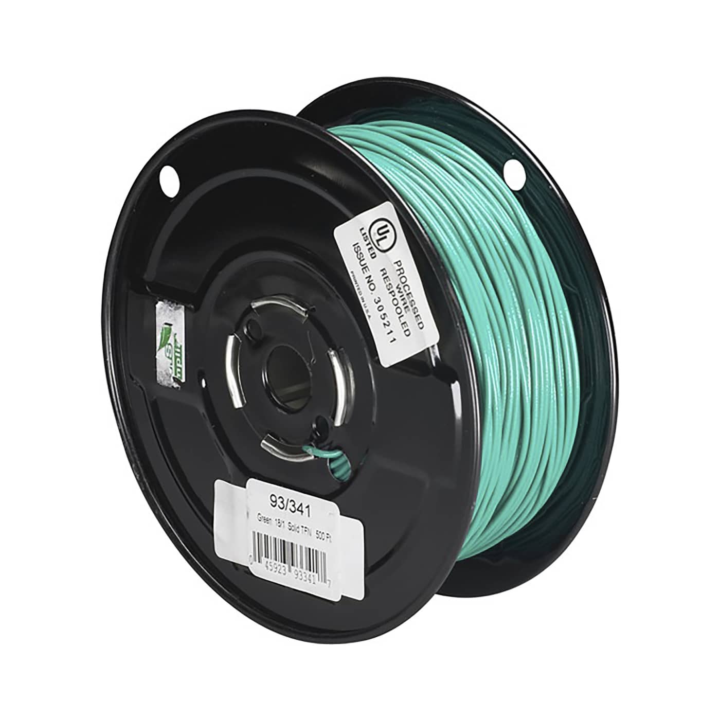 18/1 SOLID TFN GREEN 500 FT. - 93-341