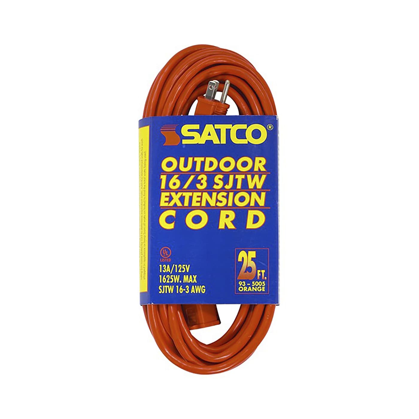 25 FT 16-3 SJTW ORANGE CORD - 93-5005