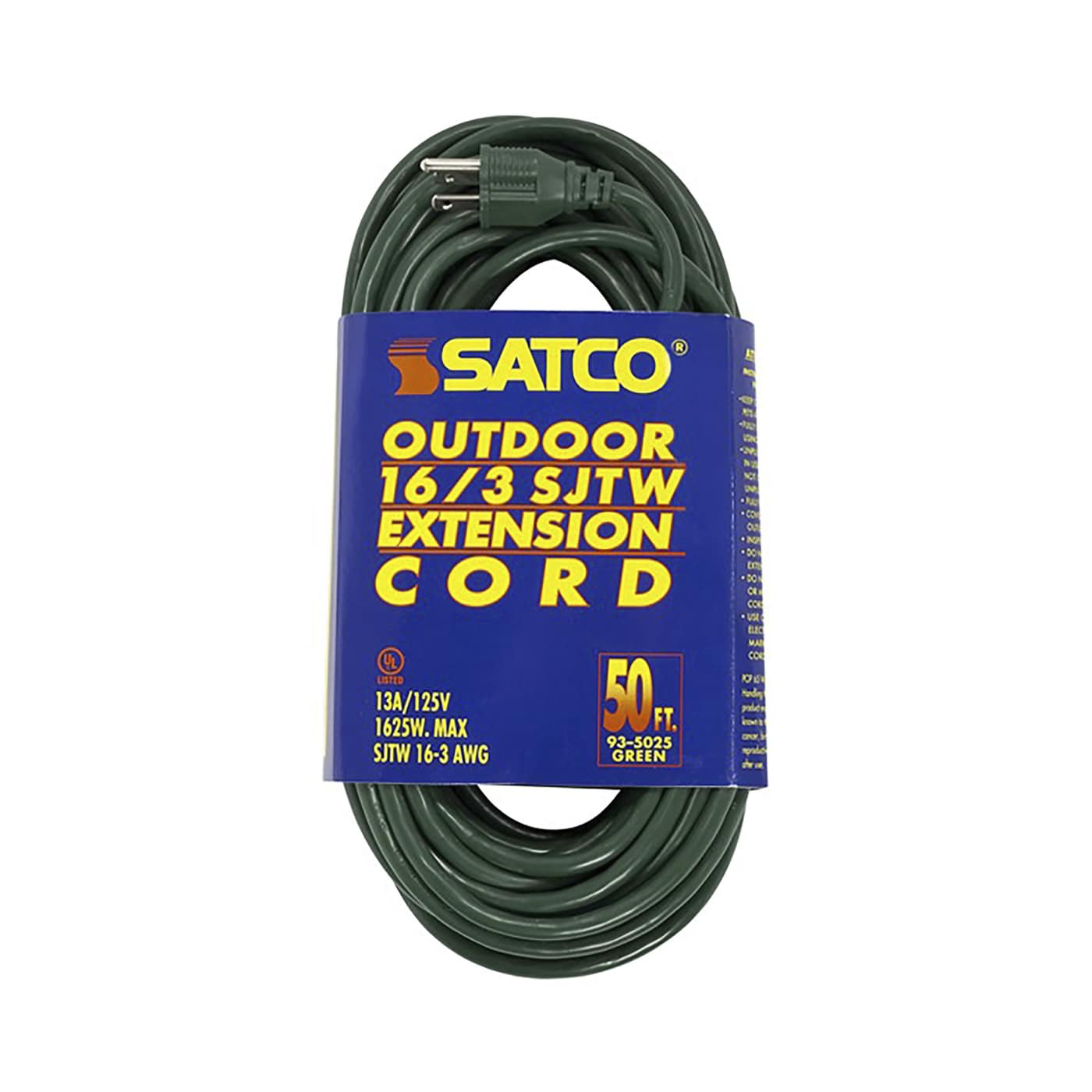50FT 16/3 SJTW GREEN EXTENSION - 93-5025