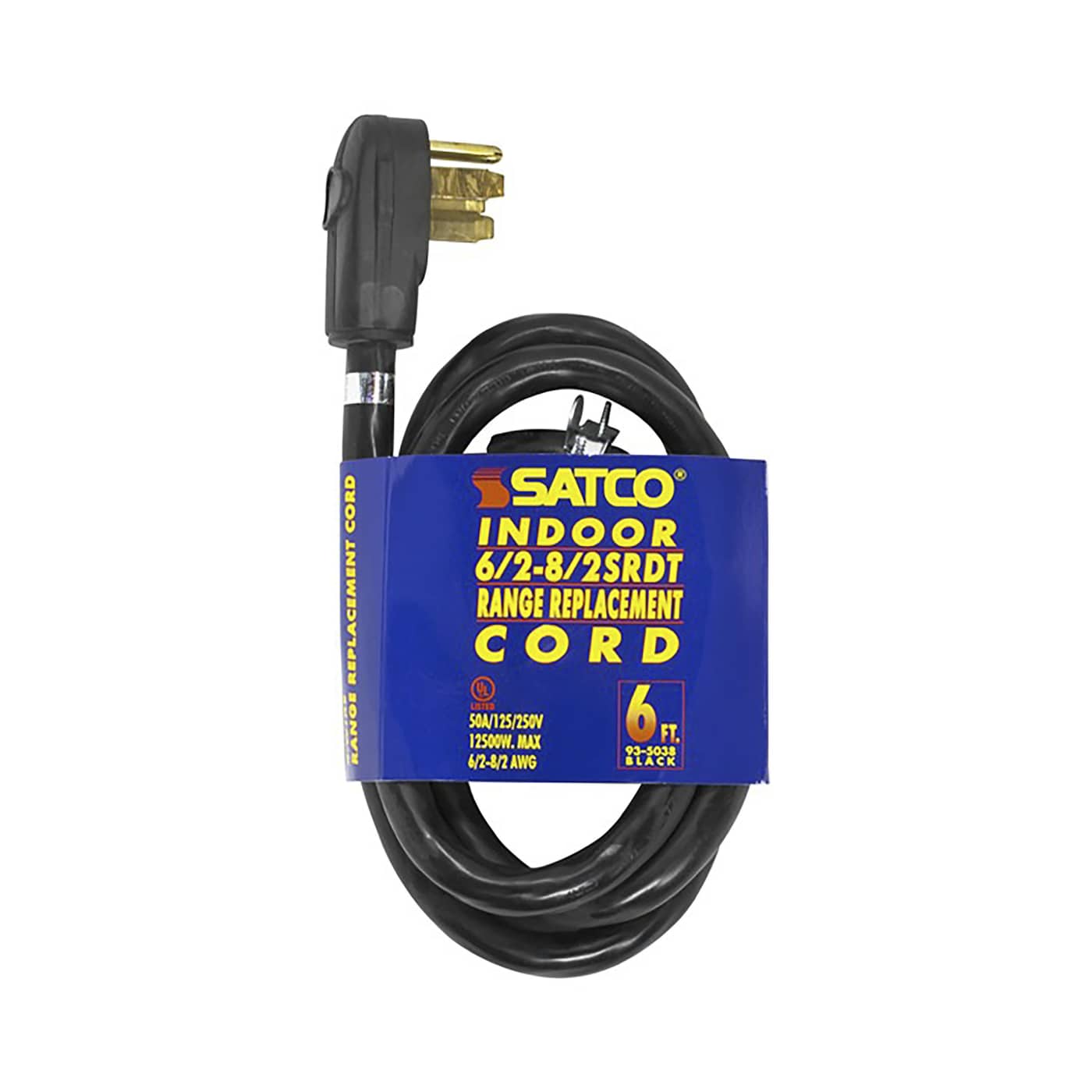 6 FT 4 WIRE 6/2+8/2 SRDT BLK - 93-5038
