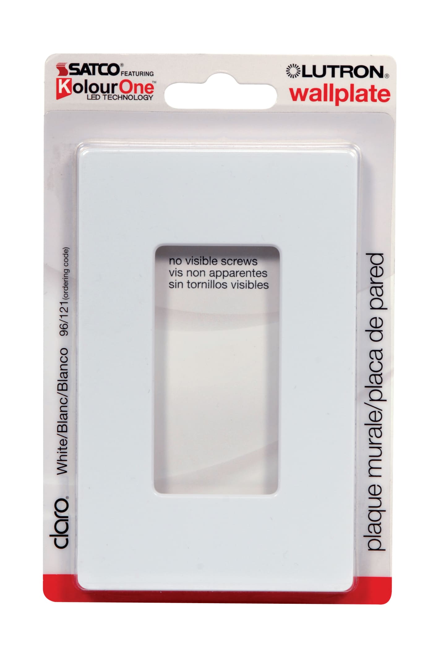 CLARO SINGLE GANG WALLPLATE WH - 96-121