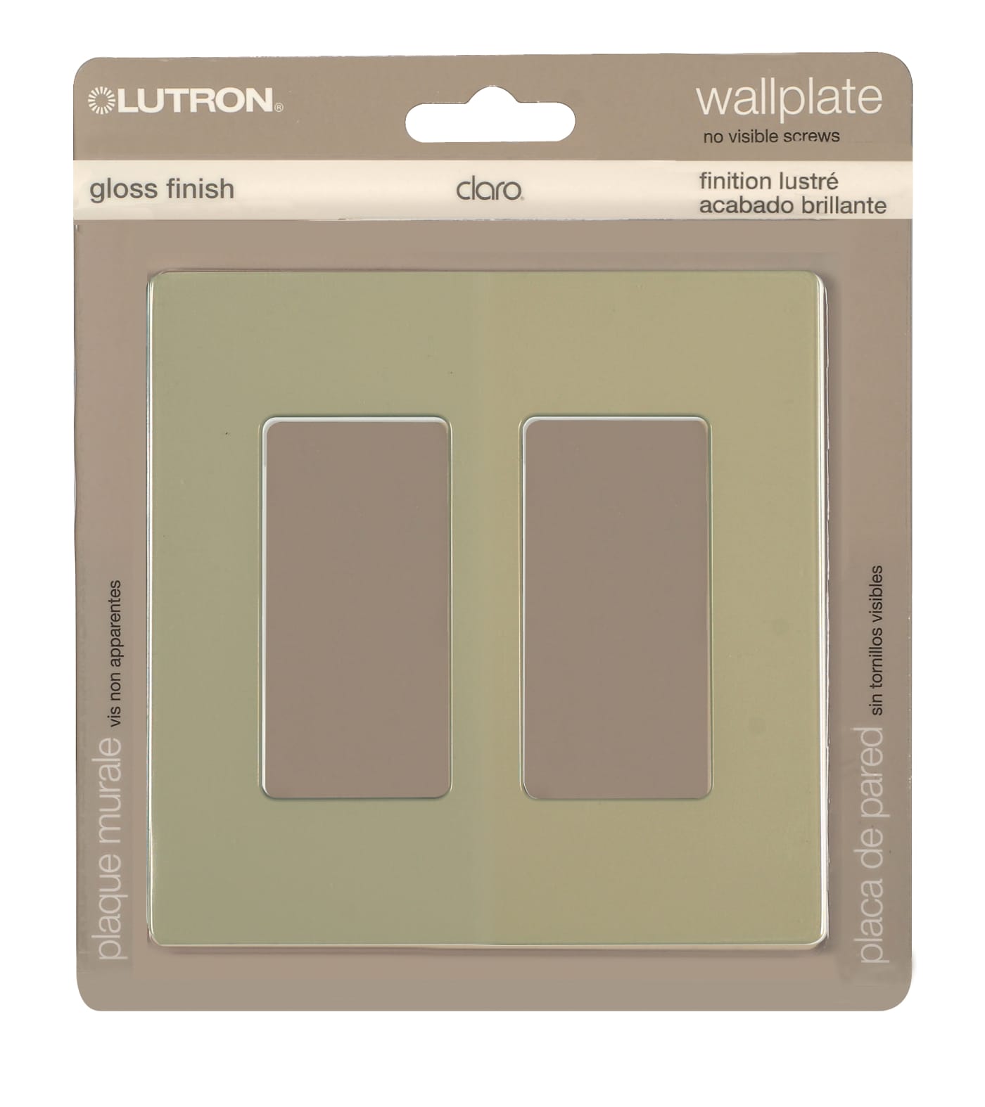CLARO 2 GANG WALLPLATE IV - 96-222