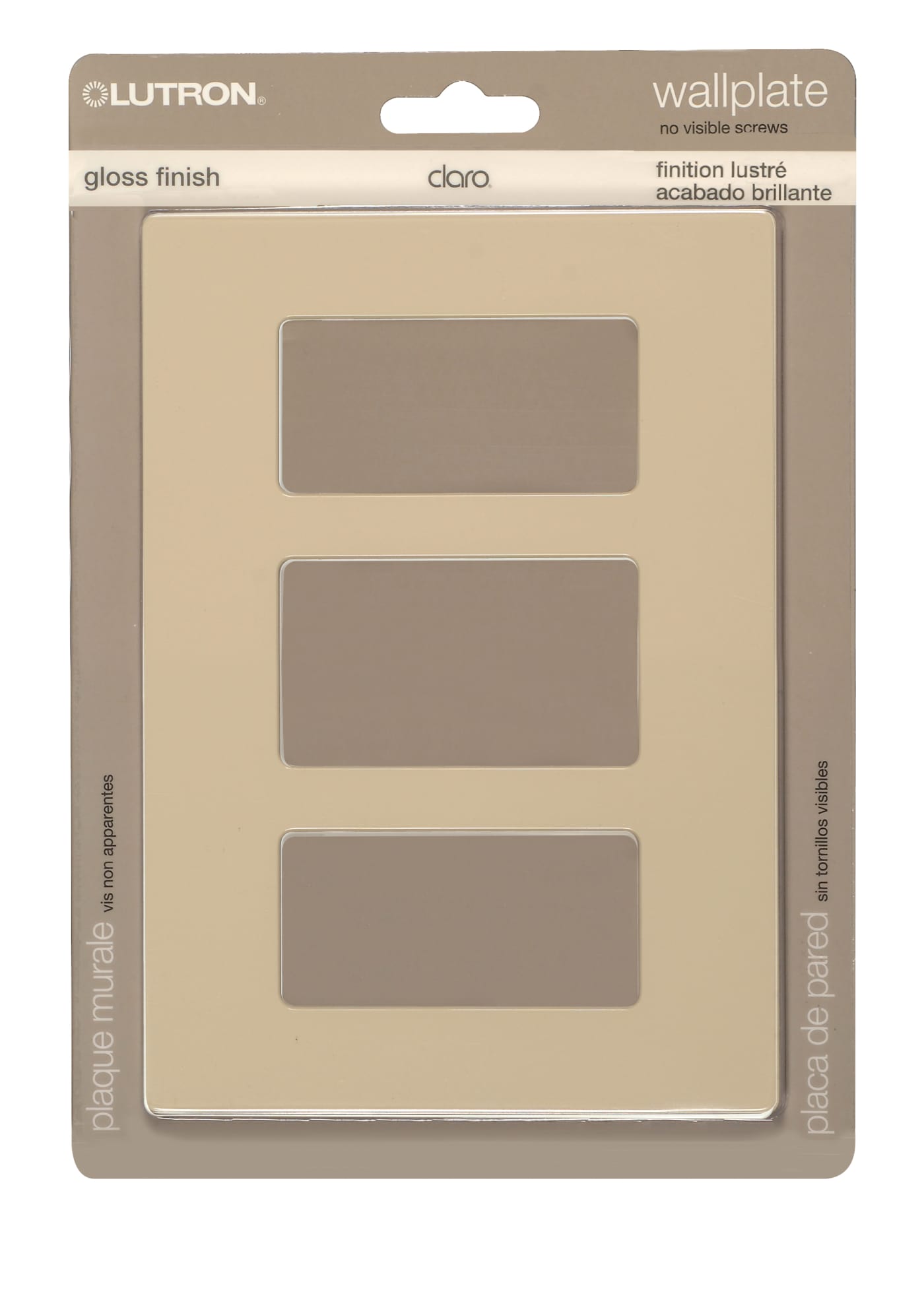 CLARO 3 GANG WALLPLATE AL - 96-323