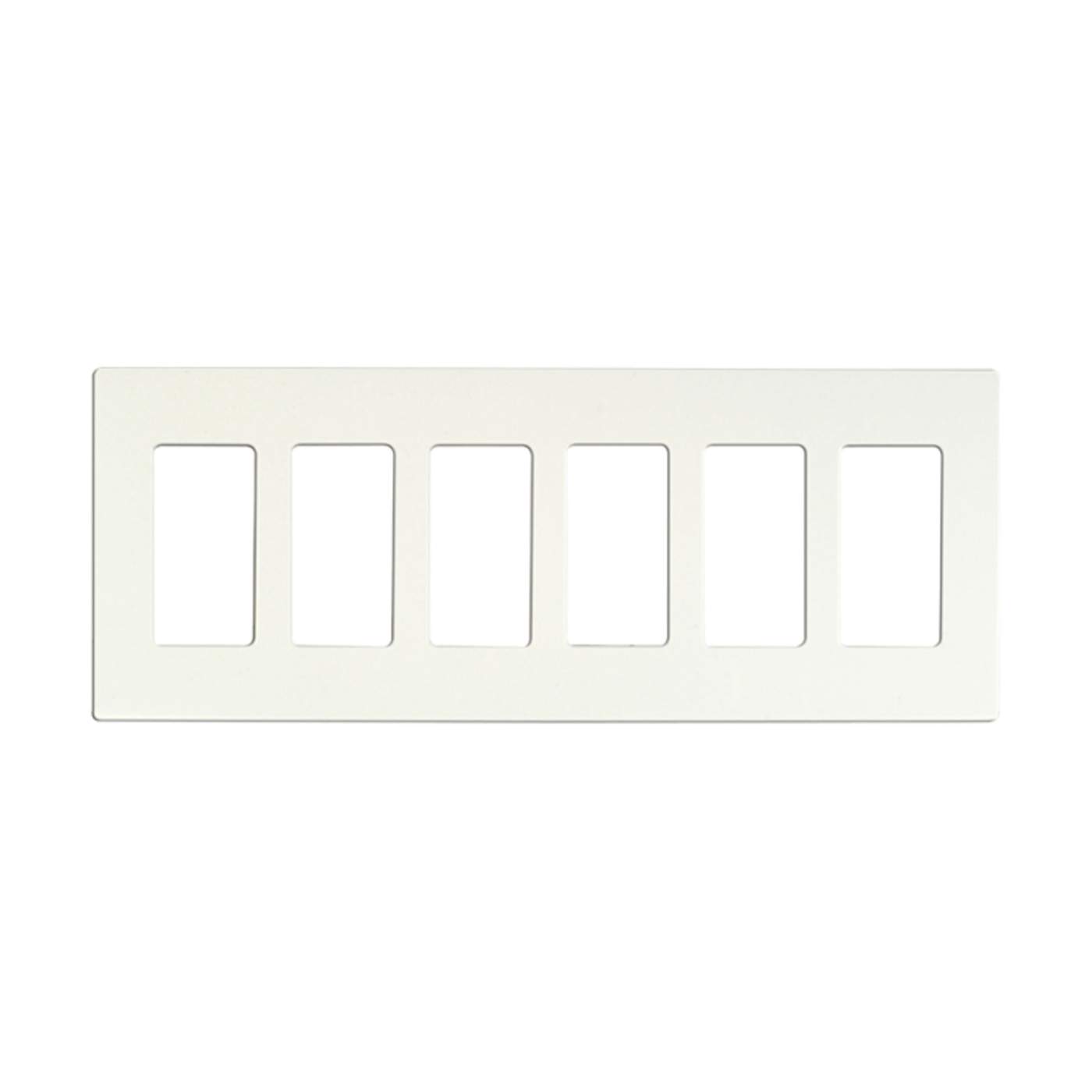 CLARO 6 GANG WALLPLATE WH - 96-621