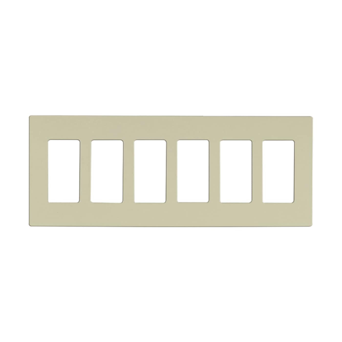 CLARO 6 GANG WALLPLATE AL - 96-623